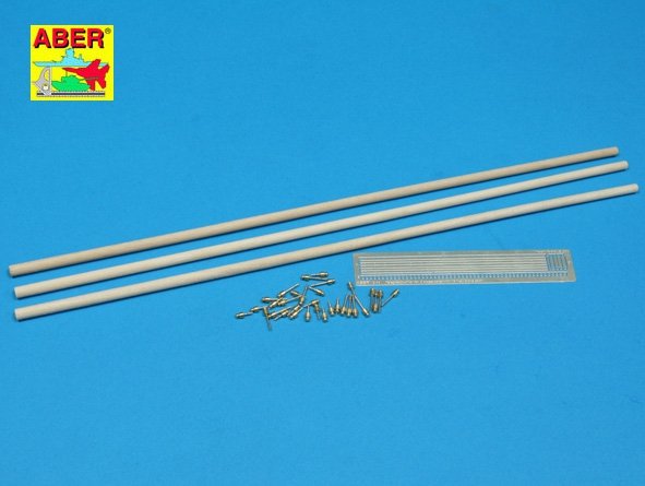 Aber 35D10 Telegraph - pillar set for 2 cross bars with 16 insulators each 1/35