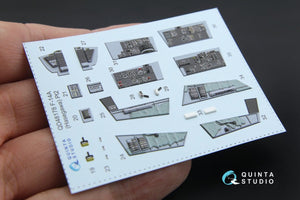 Quinta Studio QD48178 F-14A 3D-Printed &amp;amp; coloured Interior on decal paper (for Hasegawa kit) 1/48 – imagen 12