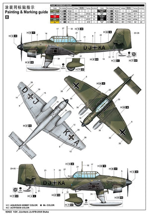 Trumpeter 02422 Junkers Ju-87B-2/U4 Stuka 1/24 – immagine 3