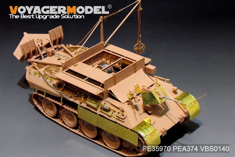 Voyager Model PE35970 WWII German Bergepanther Ausf.A (Late type,Panther G tool holders) Basic For MENG SS-015 1/35 – immagine 8