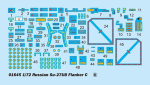 Trumpeter 01645 Russian Su-27UB Flanker C Fighter 1/72 – immagine 7
