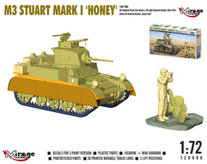 Mirage Hobby 720006 M3 Stuart Mk.I Honey Light Tank 1/72 – zdjęcie 3
