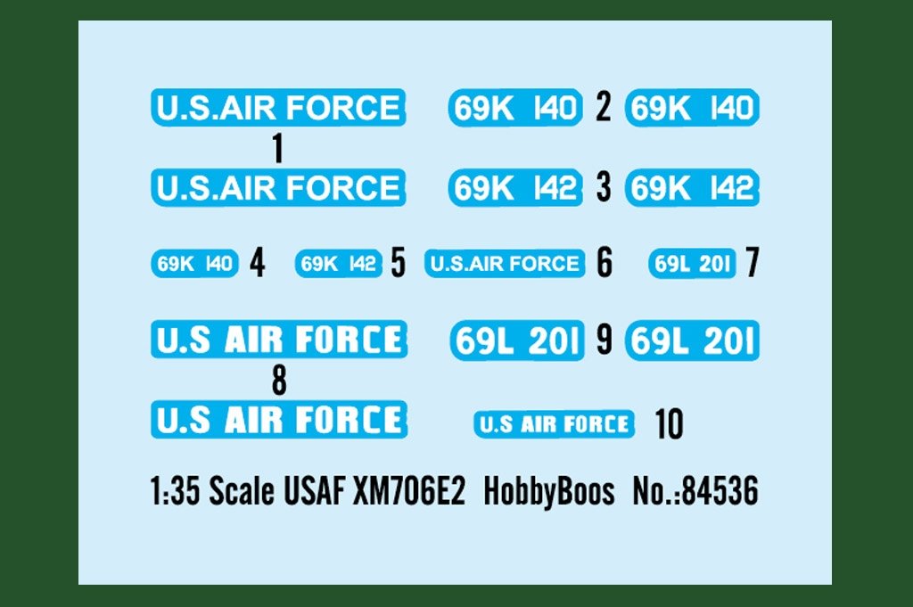 Hobby Boss 84536 USAF XM706E2 1/35 – imagen 4