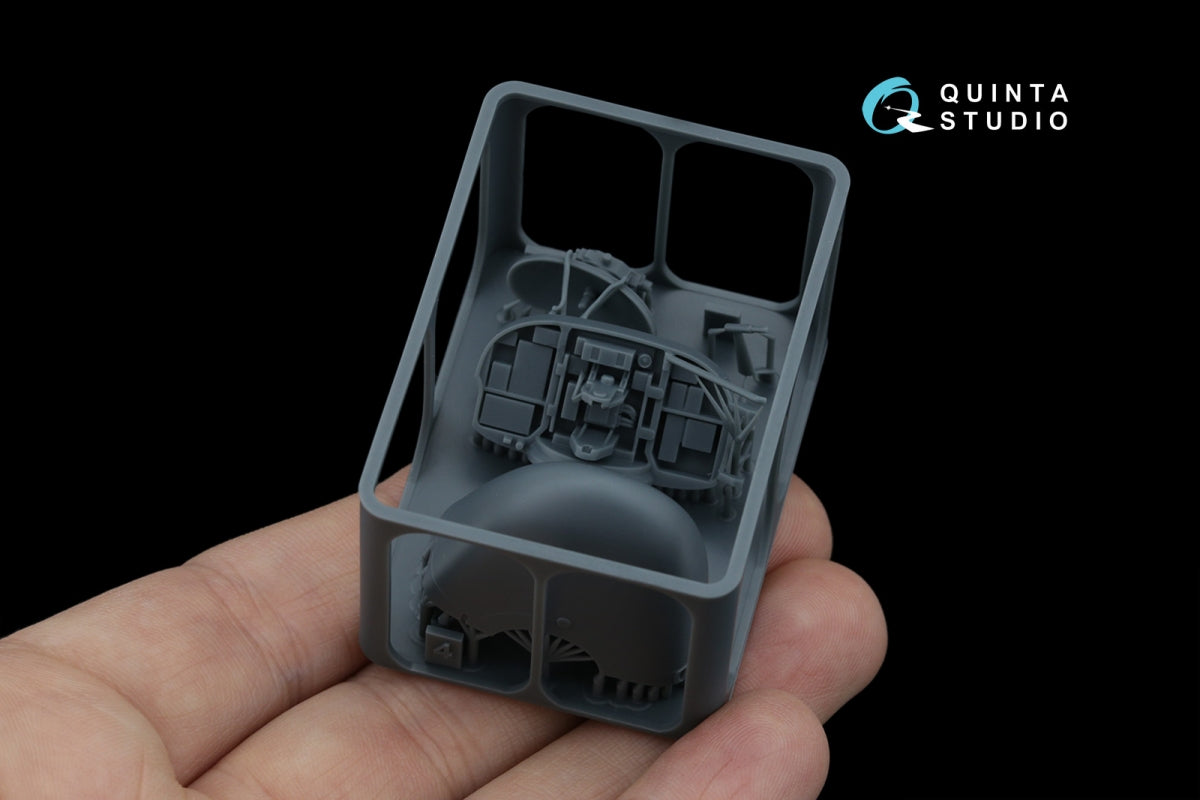 Quinta Studio QD+48537 Ka-52 radar bay with nose cone (Zvezda/Quinta Models) (with 3D-printed resin parts) 1/48