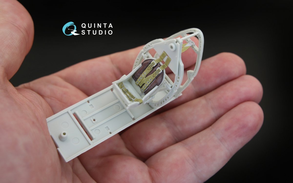 Intérieur imprimé en 3D et coloré sur papier décalcomanie pour Spitfire Mk. IX (Quinta Studio QD32044) (pour maquette Revell) au 1/32 – image 5