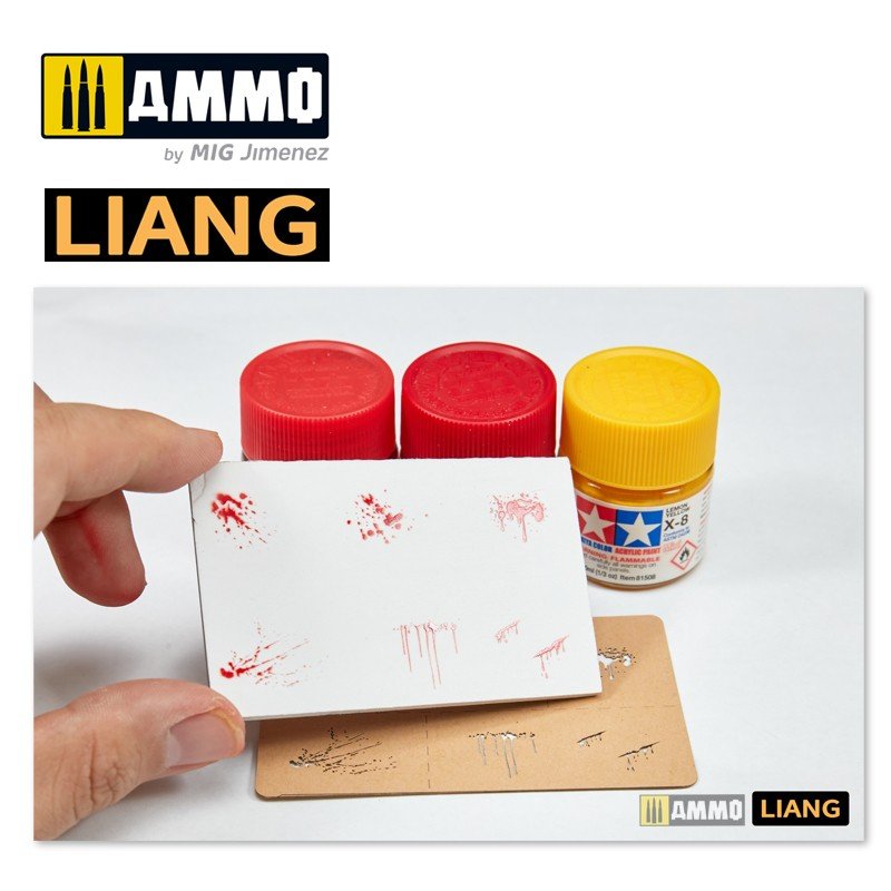 Liang 0005 Splashes Blood Effects Airbrush Stencils – Bild 8