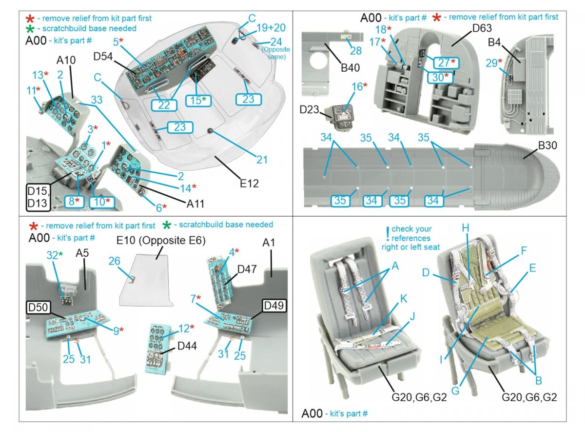 Quinta Studio QD48380 Mi-8MT 3D-Printed &amp;amp; coloured Interior on decal paper (AMK) 1/48 – immagine 2