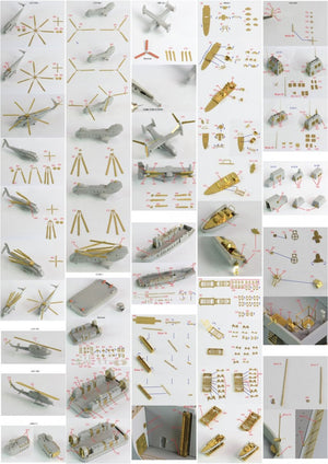 Pontos 35016F1 Ensemble de détails pour LPD de classe USS San Antonio (1/350) – image 2