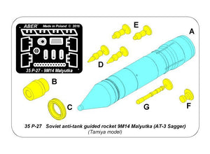 Roquette antichar soviétique guidée Aber 35P-27 9M14 Malyutka (AT-3 Sagger) – image 7