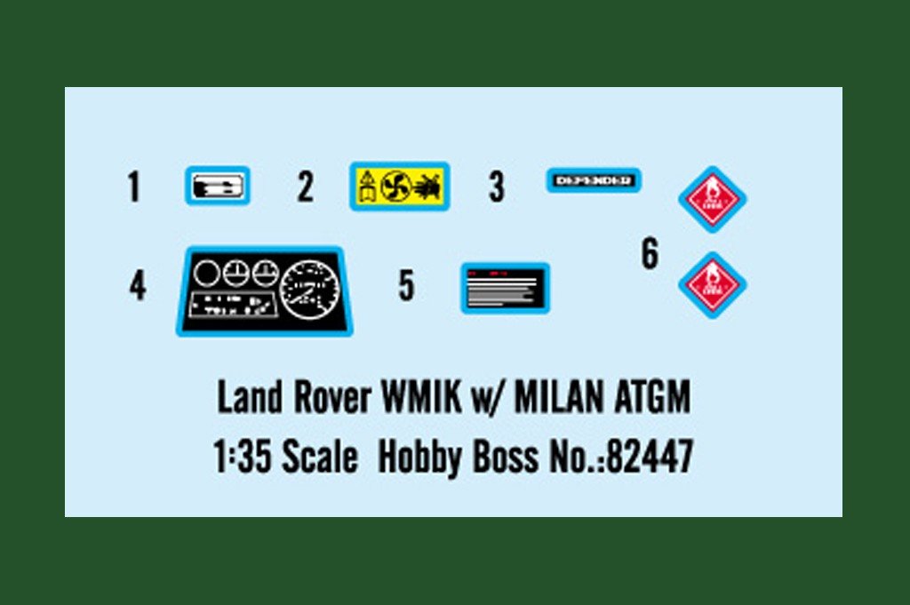 Hobby Boss 82447 Land Rover WMIK w/ MILAN ATGM 1/35 – immagine 4