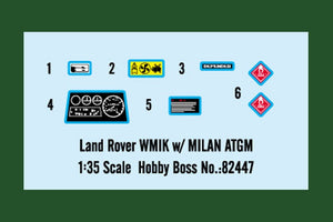Hobby Boss 82447 Land Rover WMIK w/ MILAN ATGM 1/35 – immagine 4
