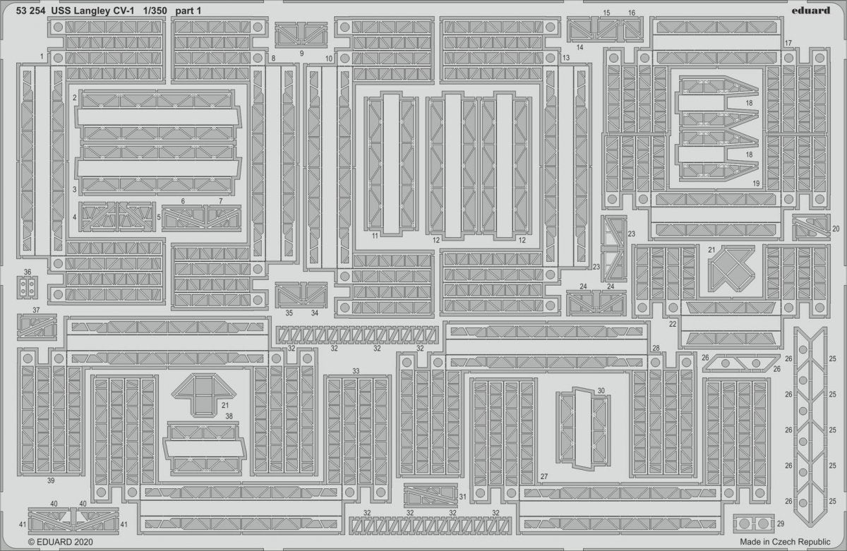 Eduard BIG5360 USS Langley CV-1 TRUMPETER 1/350  – image 3