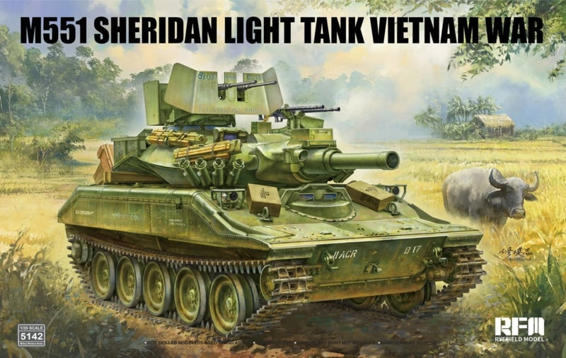 Rye Field Maquette 5142 M551 Char léger Sheridan Guerre du Vietnam 1/35