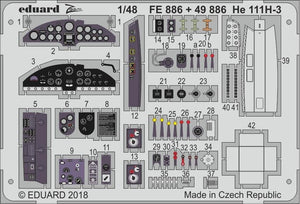 Eduard 49886 He 111H-3 nose interior ICM 1/48 – immagine 2