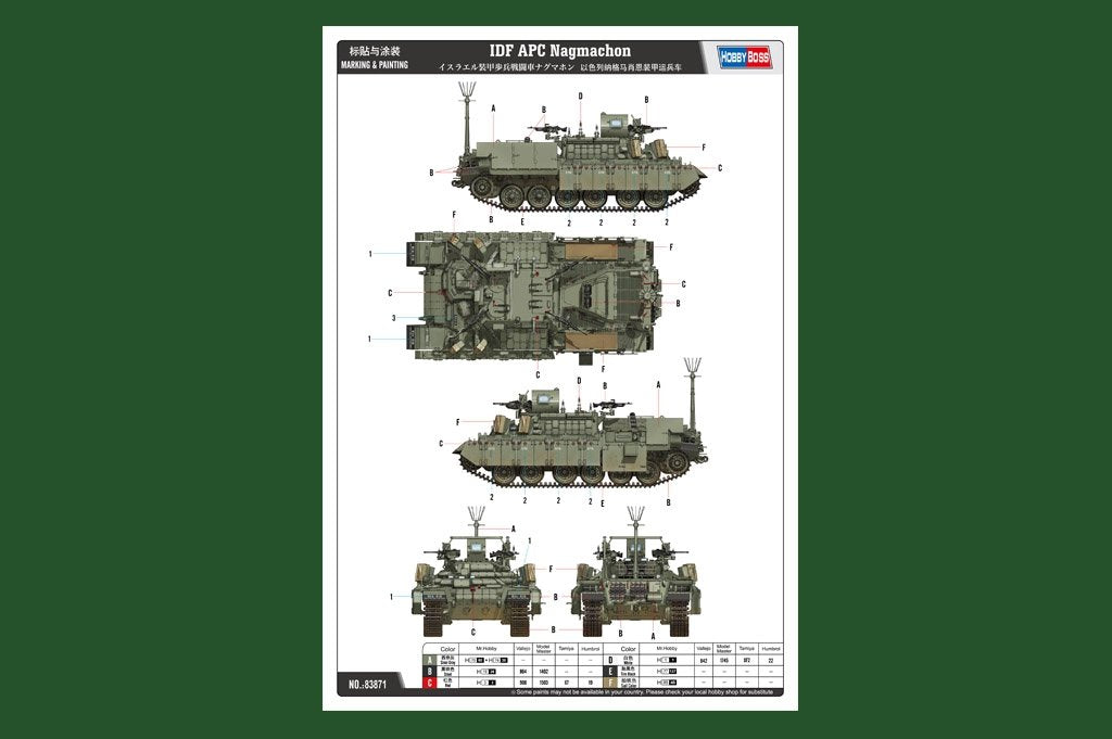 Hobby Boss 83871 IDF APC Nagmachon 1/35 – immagine 3