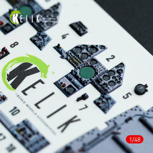 Kelik K48053 JASDF F-2A interior 3D decals for Hasegawa kit 1/48