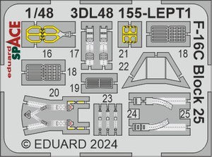 Eduard 3DL48155 F-16C Block 25 SPACE TAMIYA 1/48 – zdjęcie 4