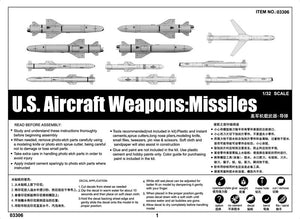 Trumpeter 03306 US Aircraft Weapons: Missiles 1/32 – imagen 4