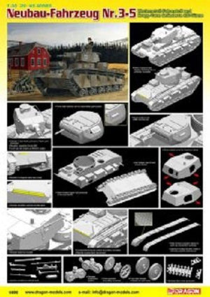 Dragon 6690 Neubau-Fahrzeung Nr.3-5 1/35 – zdjęcie 2