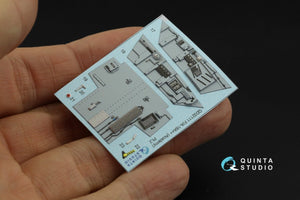 Quinta Studio QD32111 F/A-18A++ 3D-Printed &amp;amp; coloured Interior on decal paper (Academy) 1/32 – Bild 5
