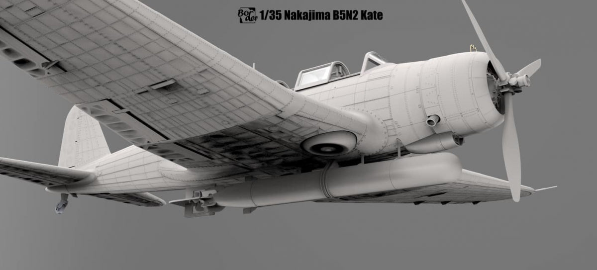Border Model BF-005 Nakajima B5N2 Type 97 Carrier Attack Bomber &amp;quot;Kate&amp;quot; w/ Full interior 1/35 – immagine 11