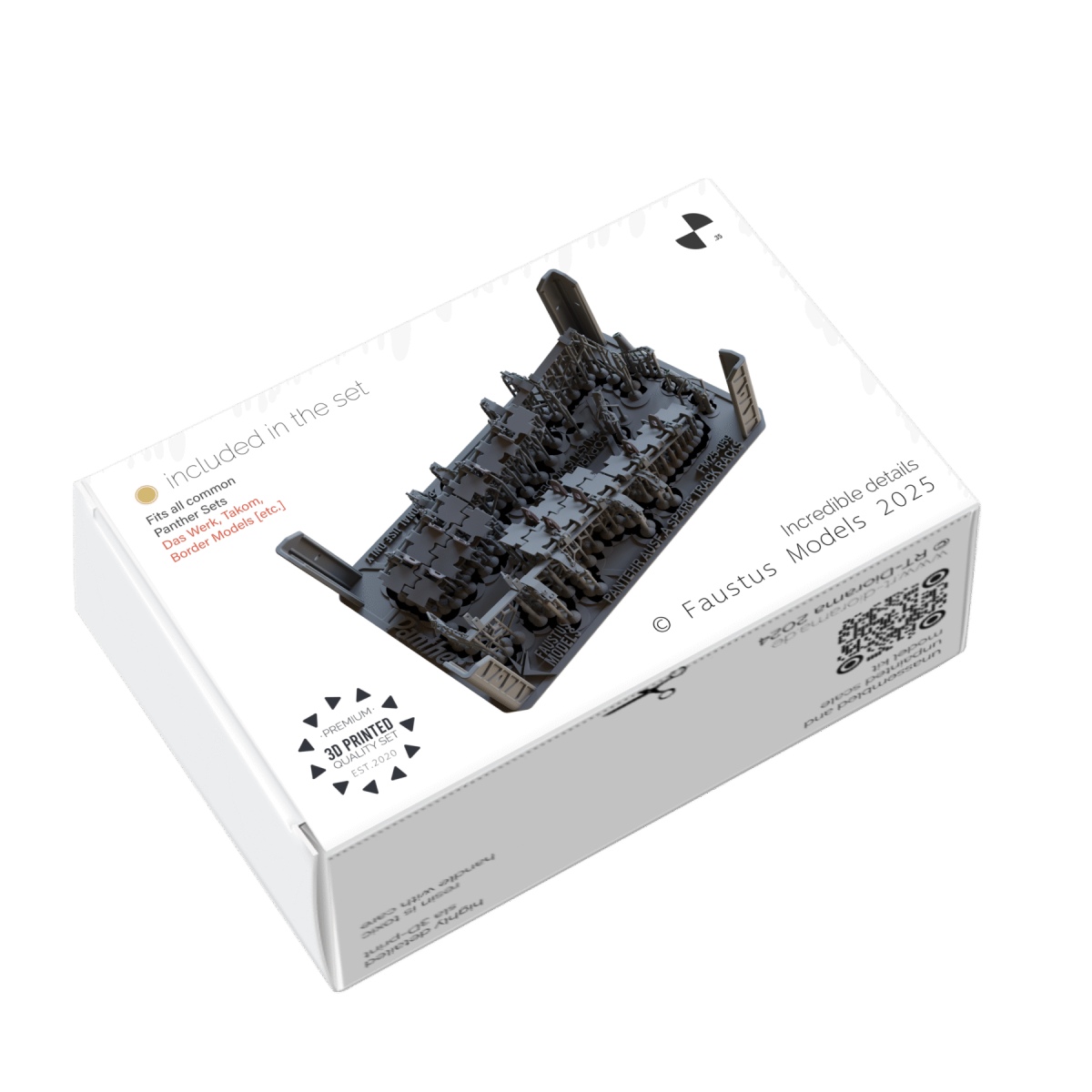 Faustus Models FM35063 Panther Ausf.A Hull Track Racks Battle Damaged 1/35