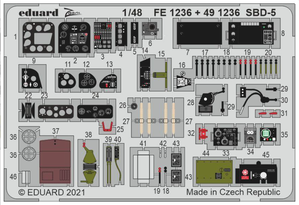 Eduard BIG49314 SBD-5 REVELL 1/48 – imagen 4