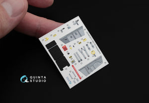 Intérieur imprimé en 3D et coloré sur papier décalcomanie Quinta Studio QD48035 F-16C (pour maquette Hasegawa) 1/48 – image 6