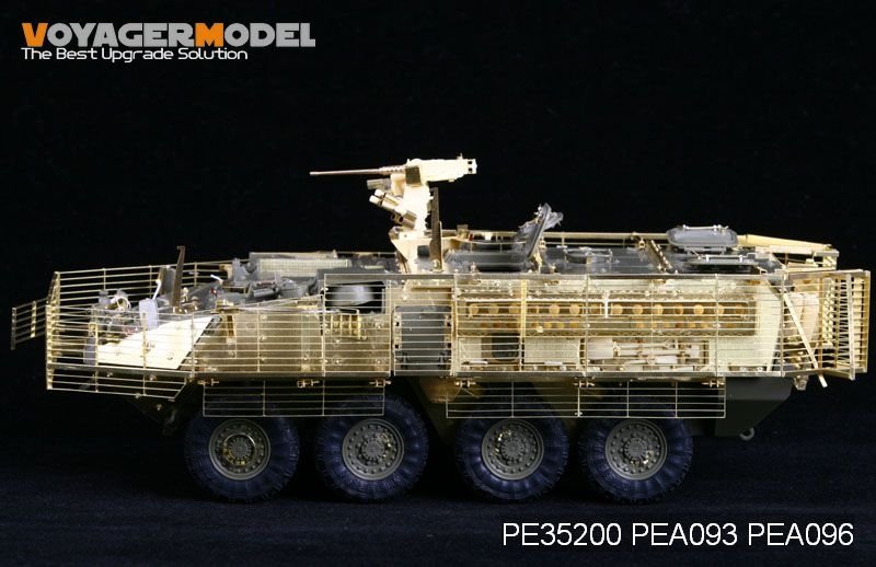 Voyager Model PE35200 Stryker M1126 w/Slat Armor (For AFV35126) include Slat Armor, Space Armor, Suspension cover 1/35 – immagine 2