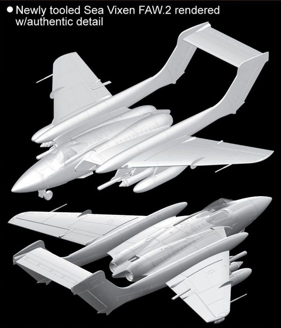 Cyber Hobby 5105 Sea Vixen FAW.2 1/72 – immagine 3