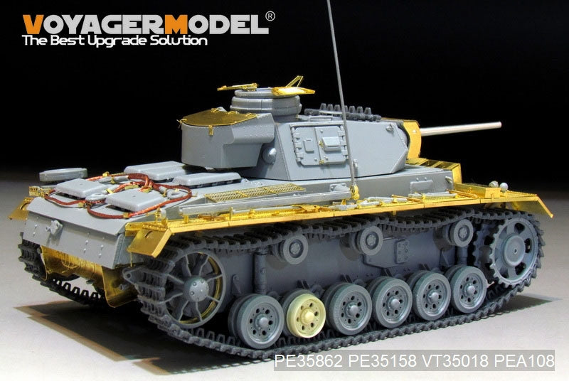 Maquette Voyager PE35862, char allemand Pz.KPfw.III Ausf.L de base de la Seconde Guerre mondiale, pour DRAGON 6387 au 1/35 – image 13