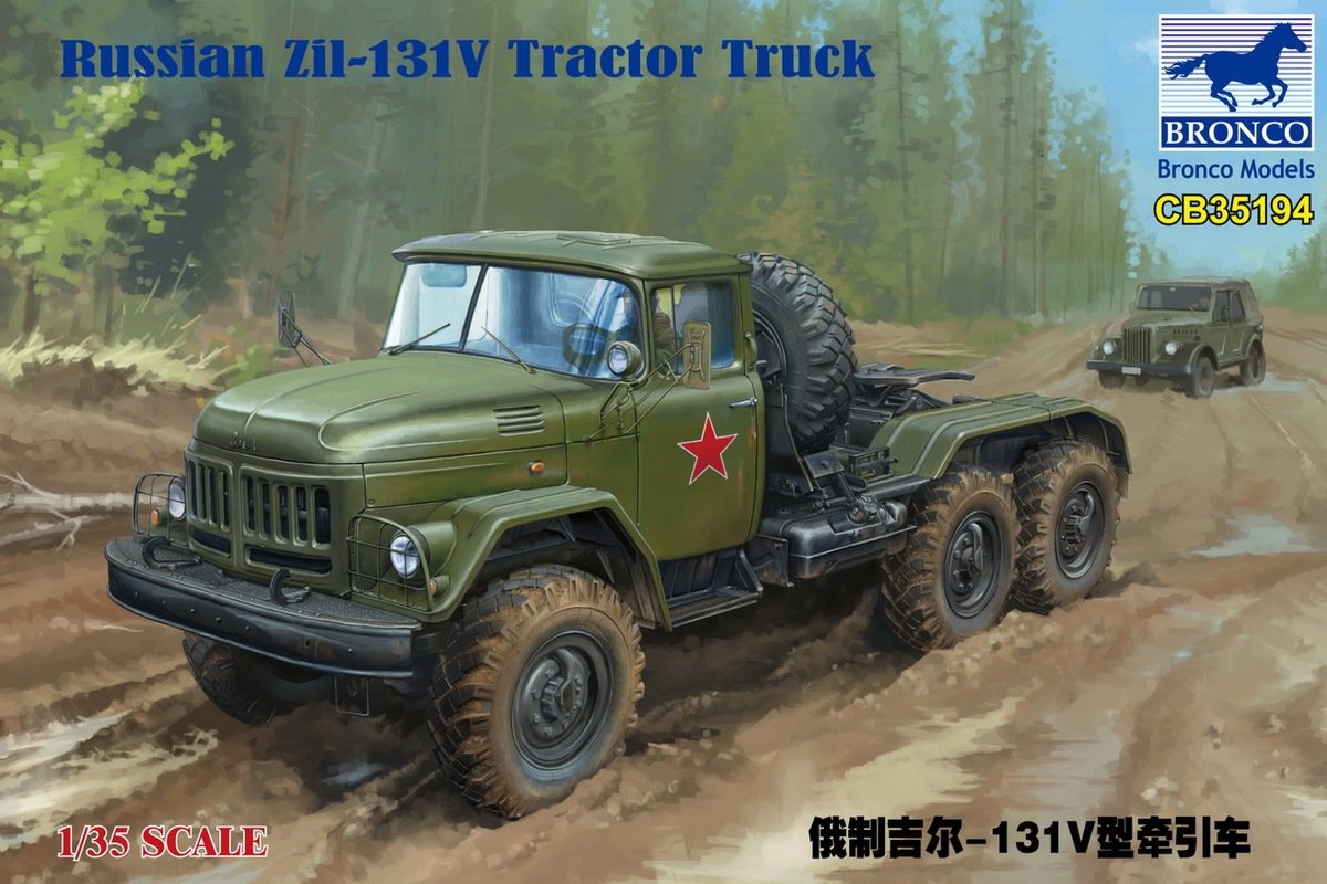 Camion tracteur russe Bronco CB35194 Zil-131V 1/35