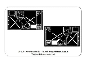 Aber 25020 Rear boxes for (Sd.Kfz. 171) Panther Ausf.A 1/25 – immagine 12
