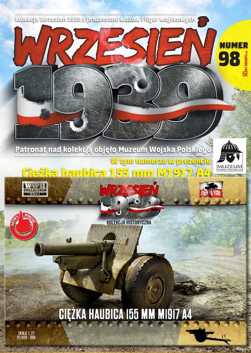 First To Fight PL098 Heavy Howitzer 155mm M1917 A4 1/72