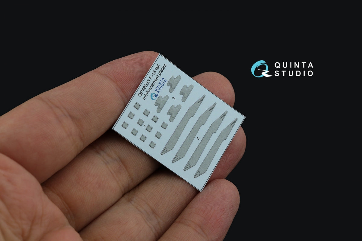 Quinta Studio QP48033 F/A-18A/B/C/D tail reinforcement plates (all kits) 1/48 – zdjęcie 3