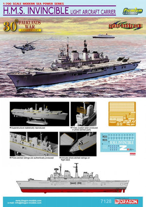 Dragon 7128 HMS Invincible Porte-avions léger (30e anniversaire de la guerre des Malouines) 1/700 – image 3