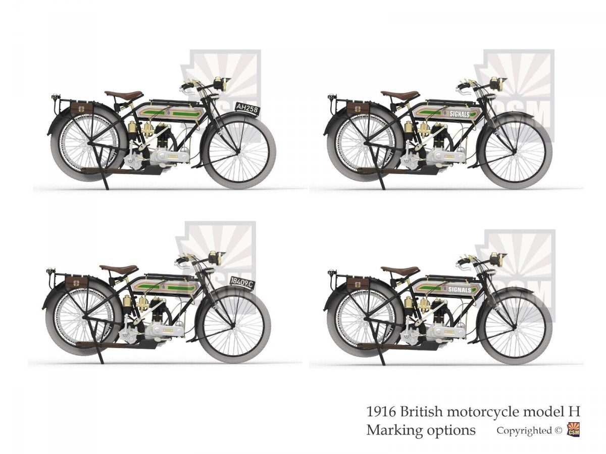 Copper State Models B32-001 Copper State Models B32-001 British Motorcycle Tr.Model H 1/32 – zdjęcie 6