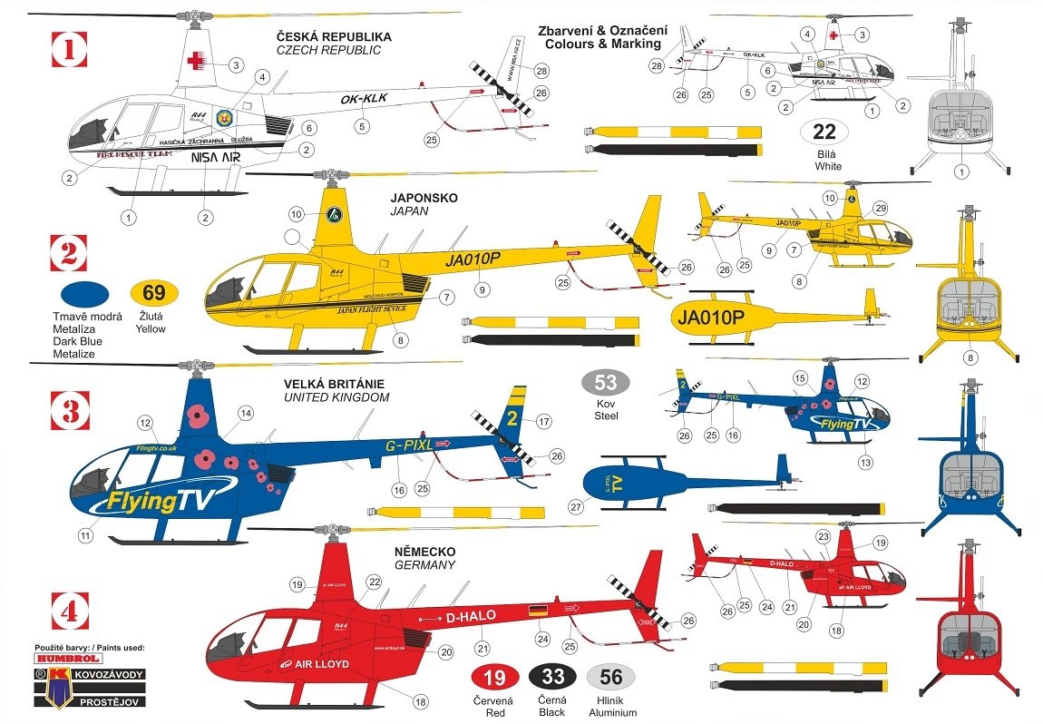 Kovozavody Prostejov KPM0215 Robinson R-44 Raven II. 1/72 – immagine 2