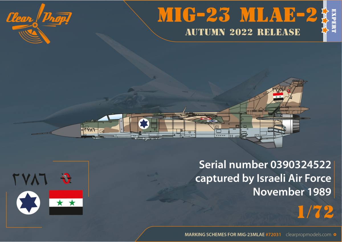Clear Prop! CP72031 MiG-23MLAE-2 Flogger-G EXPERT KIT 1/72 – Bild 7