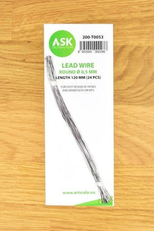 ASK T0053 Lead Wire Round Ø 0,5 mm x 120 mm (24 pcs)
