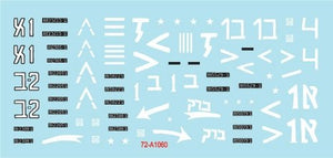 Star Decals 72-A1060 Israeli AFVs # 5 1960 and Six-Day War markings. M50 Super Sherman 1/72 – immagine 3