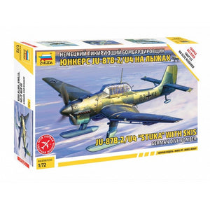 Zvezda 7323 Ju-87B2/U4 &amp;quot;StuKa&amp;quot; with Skis German Dive Bomber 1/72