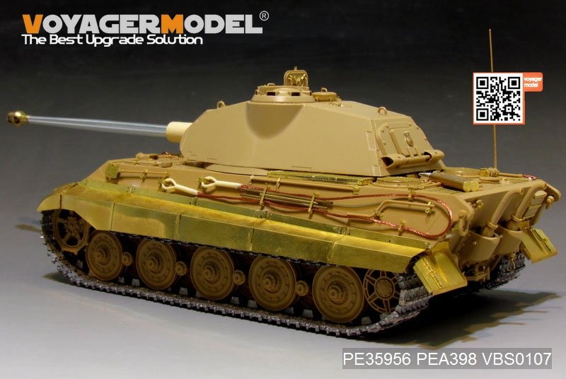 Voyager Model PE35956 WWII German King Tiger (Porsche Turret) For MENG TS-037 1/35 – immagine 3