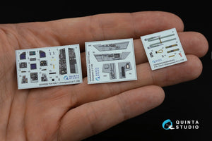 Quinta Studio QD48284 F/A-18A++ 3D-Printed &amp;amp; coloured Interior on decal paper (Hasegawa) 1/48 – zdjęcie 3