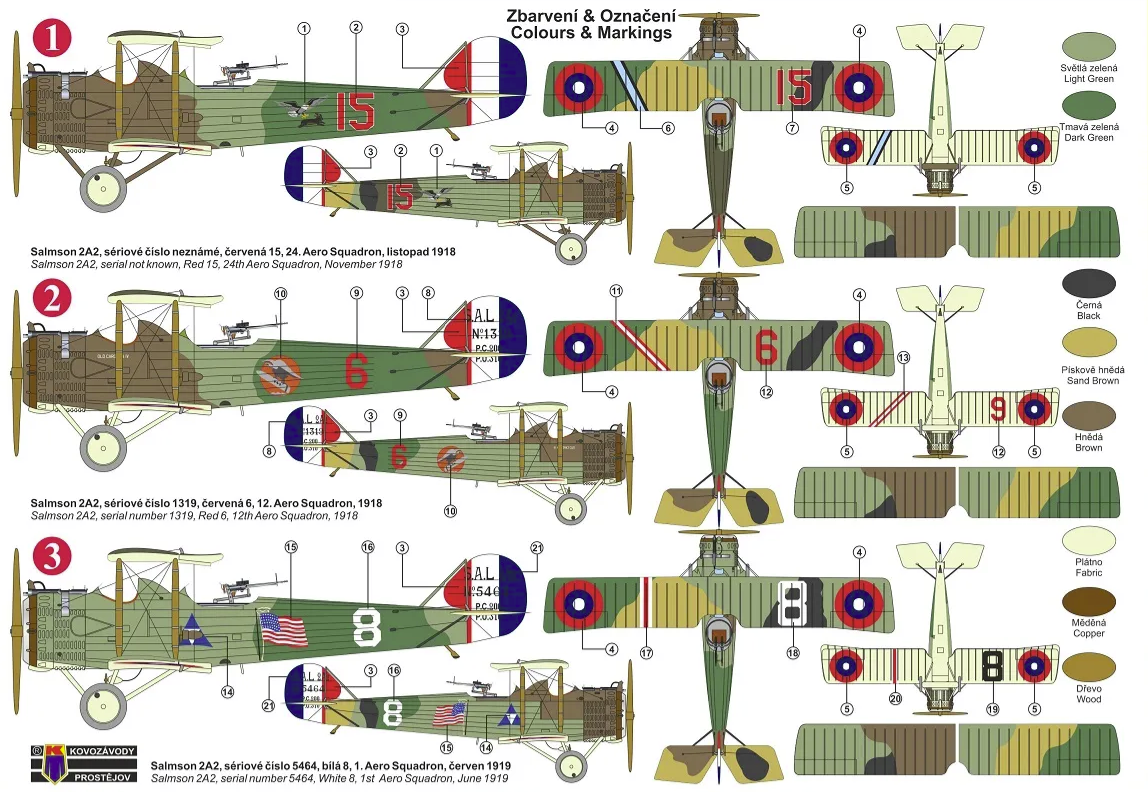Kovozavody Prostejov KPM0327 Salmson Sal.2A2 &amp;quot;USAS Services&amp;quot; 1/72 – image 2