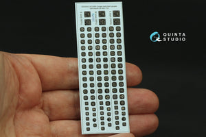 Quinta Studio QD32242 US WWII Cockpit instrument gauges with bezels 3D-Printed &amp;amp; coloured Interior on decal paper (All Kits) 1/32 – immagine 2