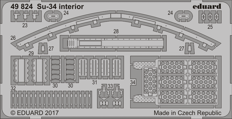Eduard 49824 Su-34 interior HOBBY BOSS 1/48 – Bild 2