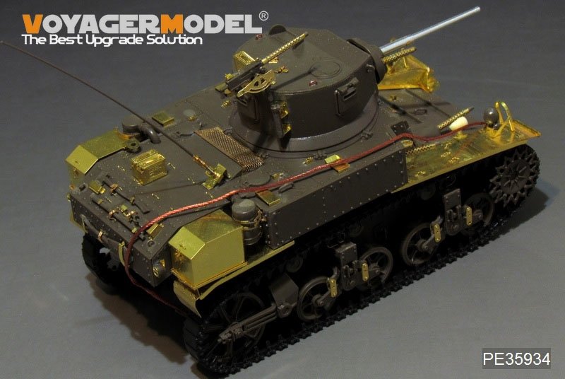 Voyager Model PE35934 WWII US M3 Stuart light tank basic For TAMIYA 35360 1/35 – immagine 4
