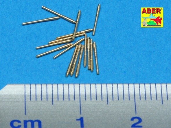 Aber 1/700L-17 Set of 16 pcs 105 mm SFLAK barrels SKC/33nT used in LC/37 mount for German war ships 1/700 – imagen 2