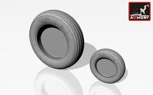 Armory Models AW48015 Mikoyan MiG-25 Foxbat wheels 1/48 – immagine 4